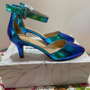 Chase + Chloe “Ellie” rainbow snake heels